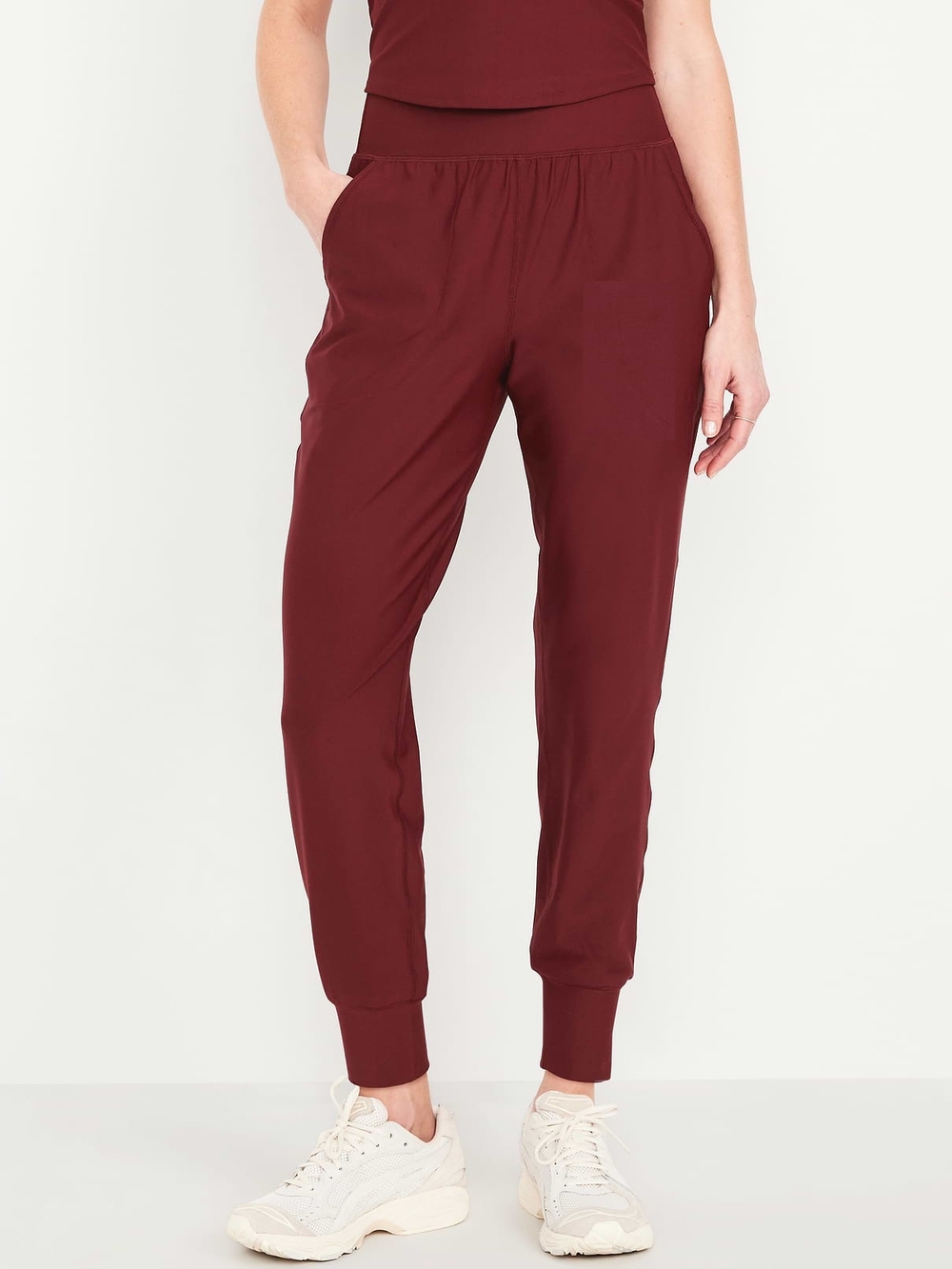 Old Navy Burgundy High-Waist Powersoft Jogger Pants Size 2x
